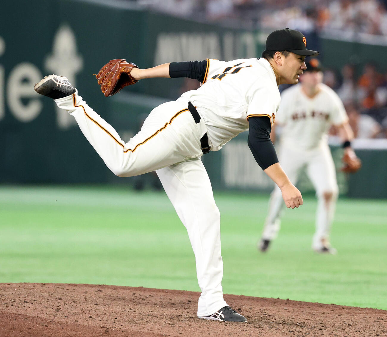 巨人対中日　7回表中日の攻撃で力投を続ける田中将大（撮影・浅見桂子）