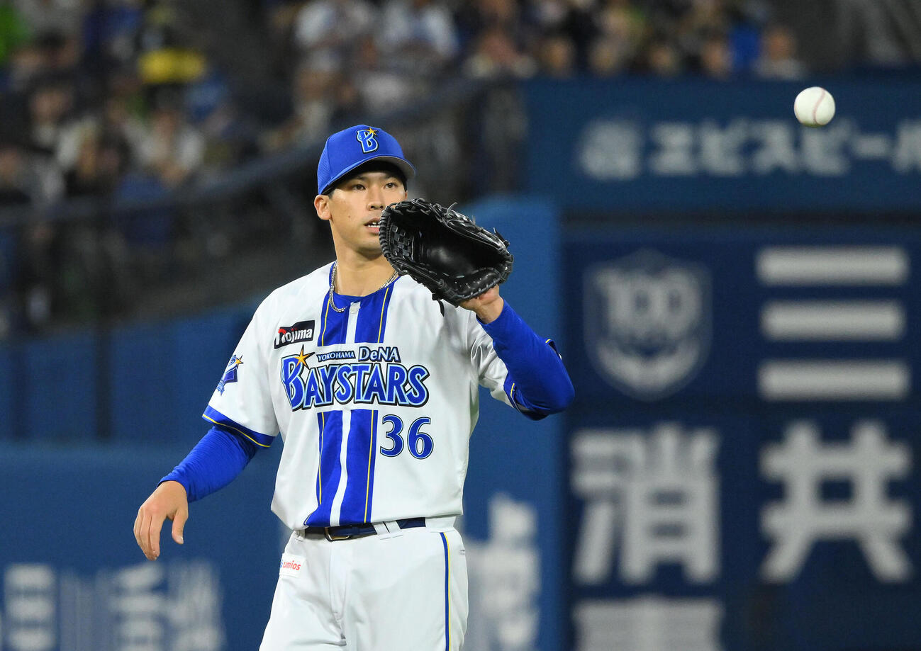 DeNA対ヤクルト　DeNA先発の尾形崇斗（撮影・滝沢徹郎）