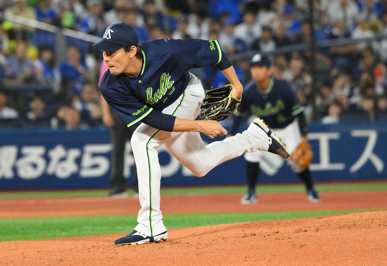 DeNA対ヤクルト　ヤクルト先発の高梨裕稔（撮影・滝沢徹郎）