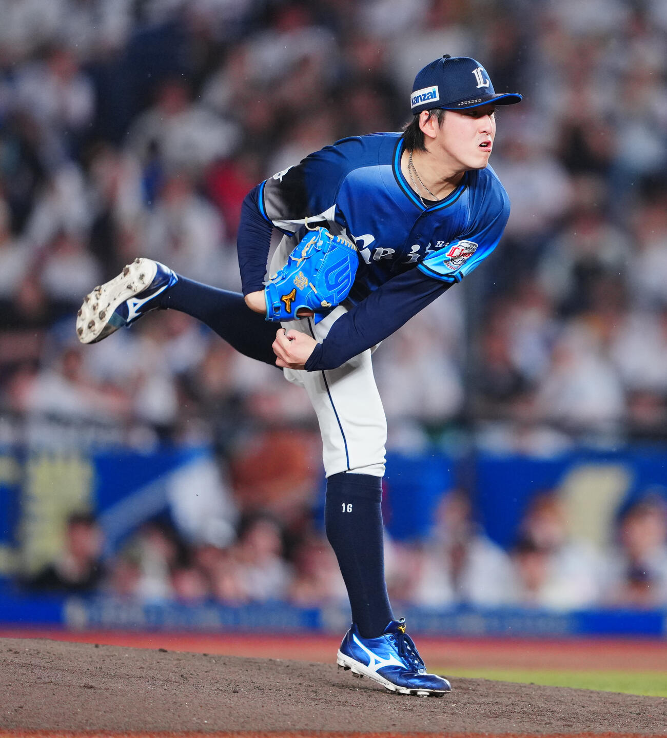 ロッテ対西武　力投する西武先発隅田知一郎（撮影・垰建太）