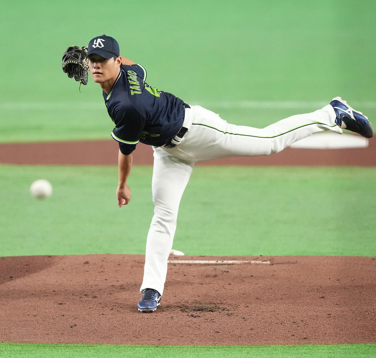 巨人対ヤクルト　ヤクルトの先発高橋奎二（撮影・たえ見朱実）
