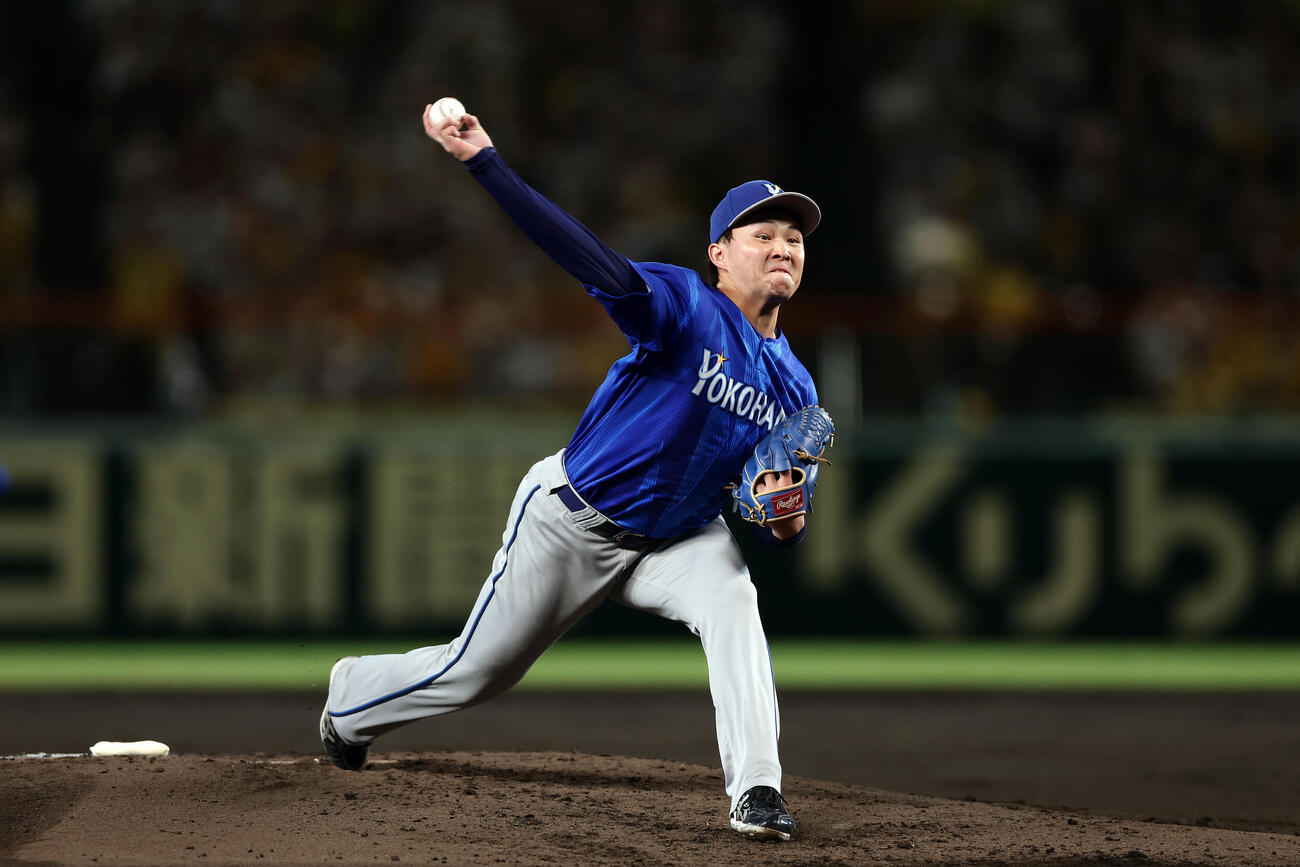 阪神対DeNA　力投するDeNA先発の竹田祐（撮影・前田充）