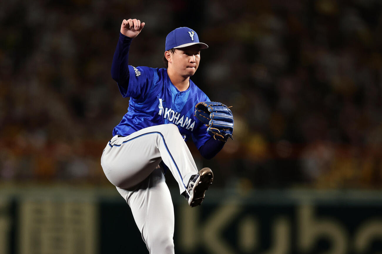 阪神対DeNA　力投するDeNA先発の竹田祐（撮影・前田充）