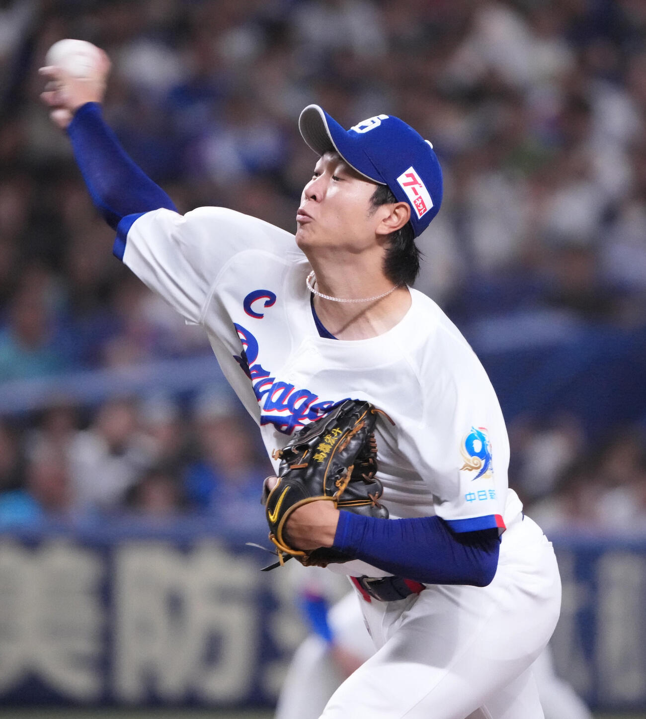 中日対広島　1回表、登板する中日先発の高橋宏斗（撮影・森本幸一）