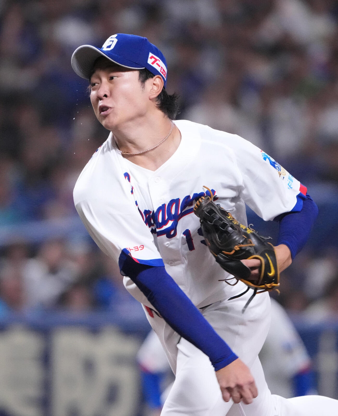中日対広島　1回表、登板する中日先発の高橋宏斗（撮影・森本幸一）