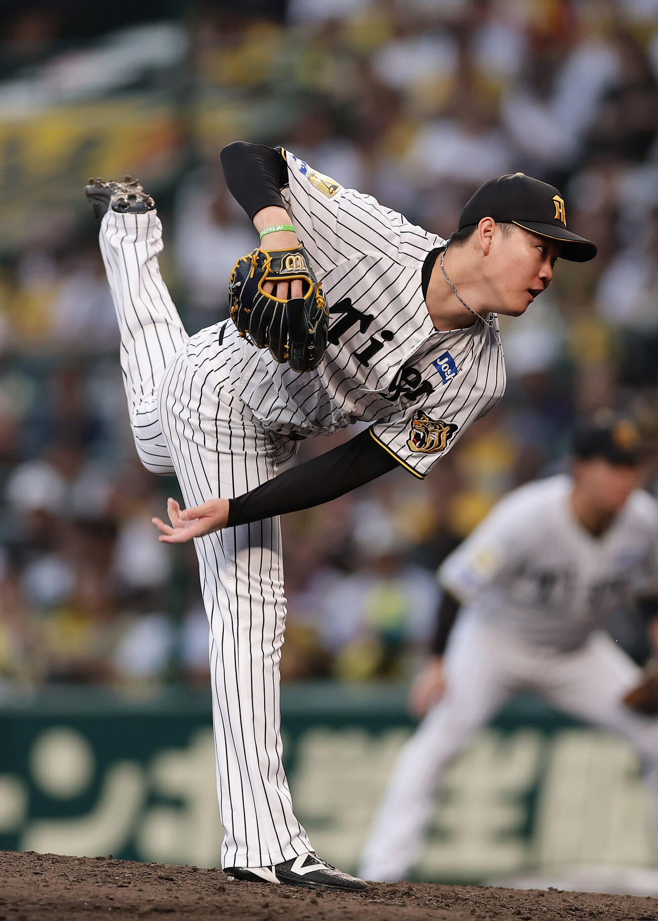 阪神対DeNA　阪神6番手の及川雅貴（撮影・前田充）