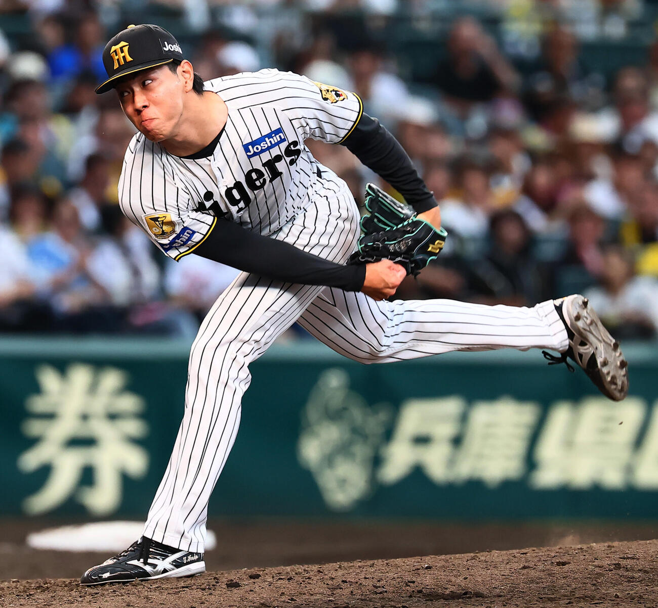 阪神対DeNA 9回表のマウンドに上がった阪神工藤泰成（撮影・加藤哉）