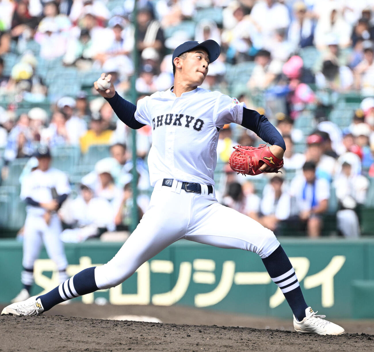 24年夏の甲子園で登板する中京大中京時代の宮内渉吾