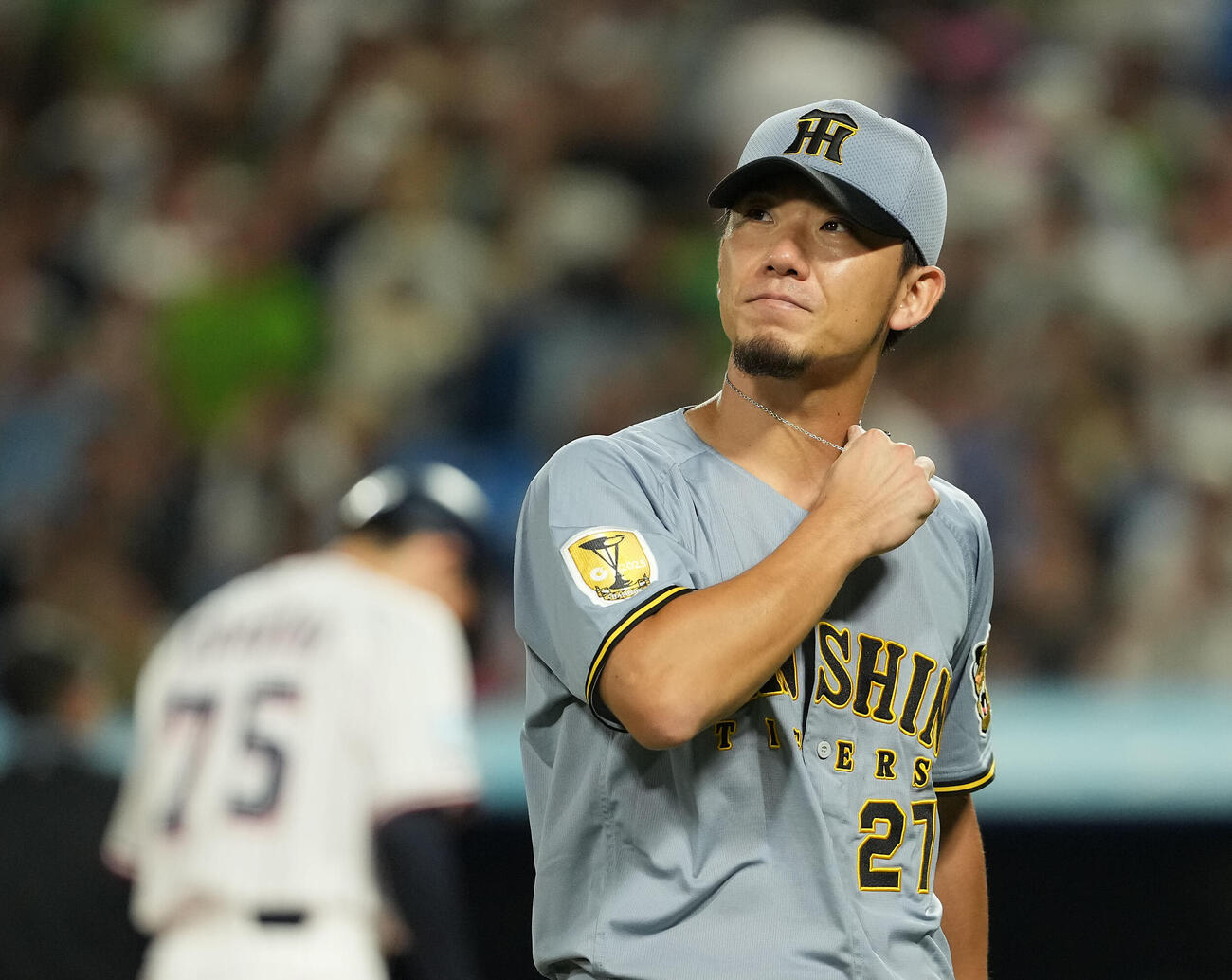ヤクルト対阪神　2回でマウンドを降りた阪神伊藤将司（撮影・たえ見朱実）