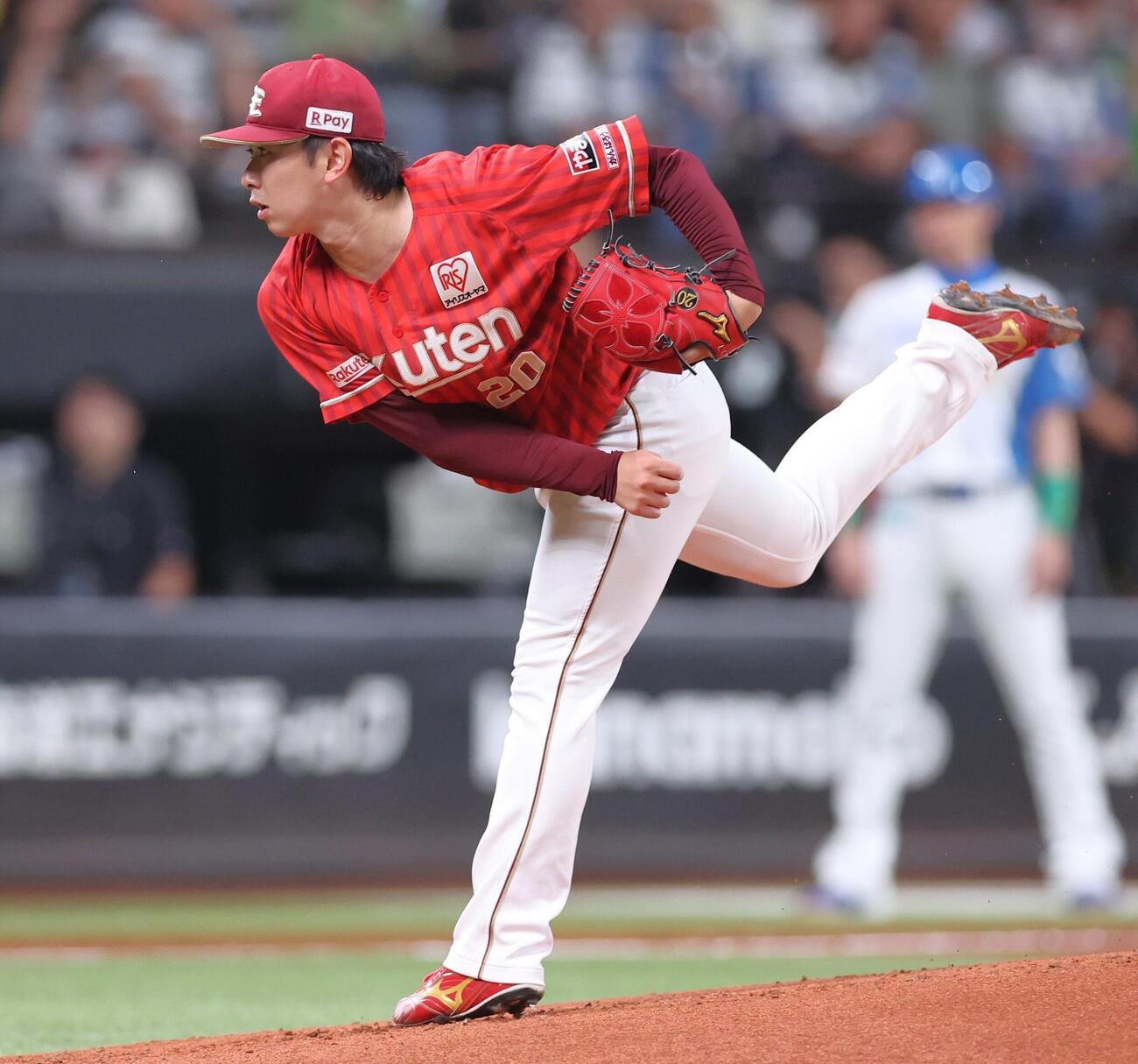 日本ハム対楽天　楽天先発の伊藤樹（撮影・黒川智章）
