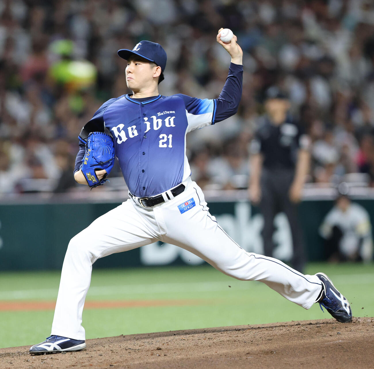 ソフトバンク対西武　西武先発の武内夏暉（撮影・梅根麻紀）