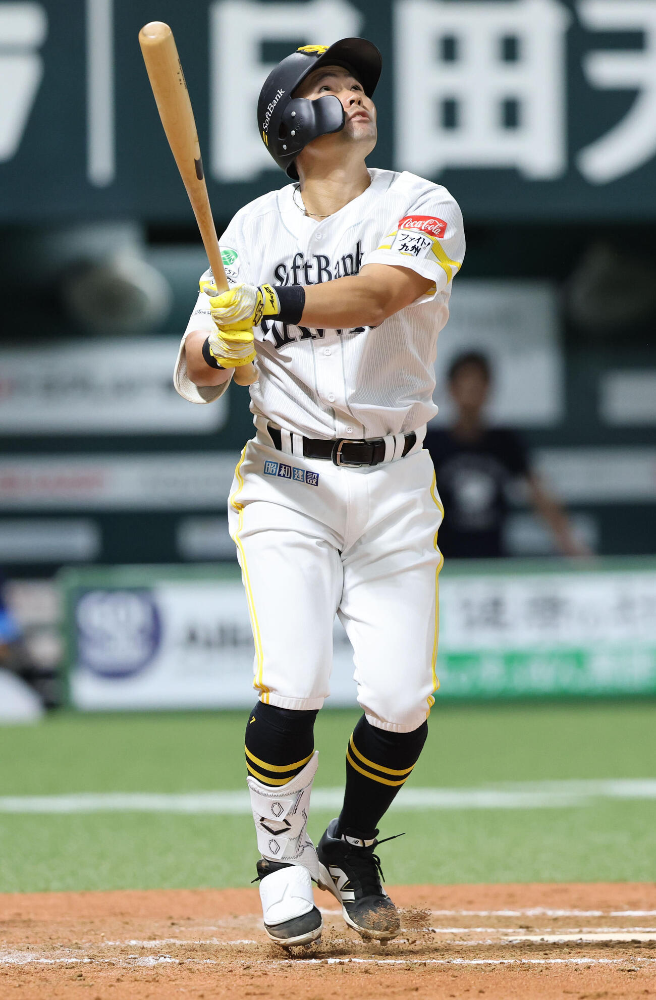 ソフトバンク対西武　7回裏ソフトバンク無死、中村晃は二飛に終わる（撮影・梅根麻紀）