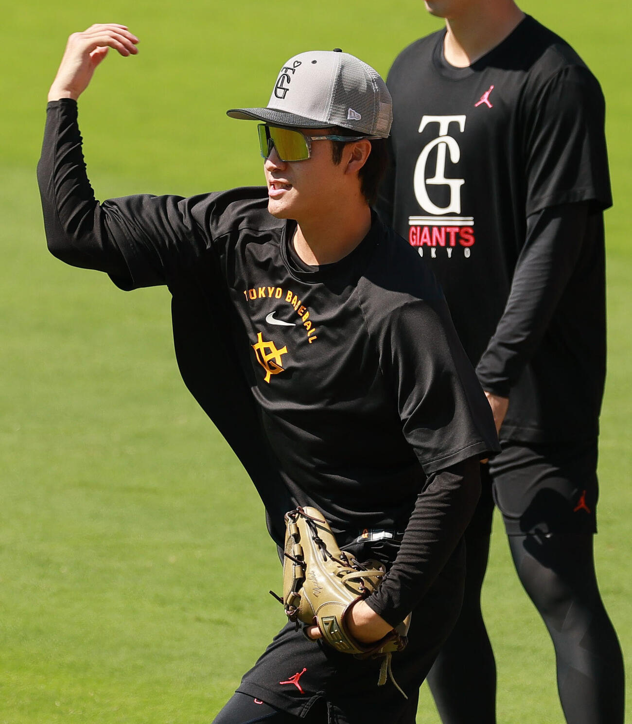 23日、練習に励む巨人西舘勇陽（撮影・上山淳一）