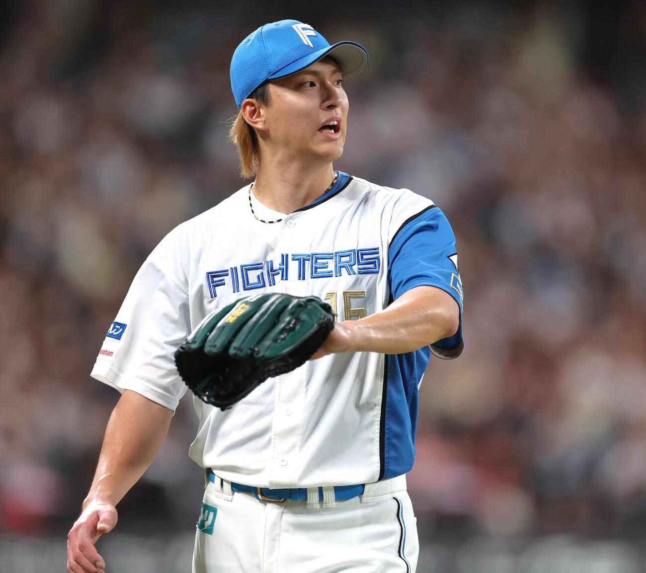日本ハム対楽天　4回表、無失点に抑える達孝太（撮影・黒川智章）