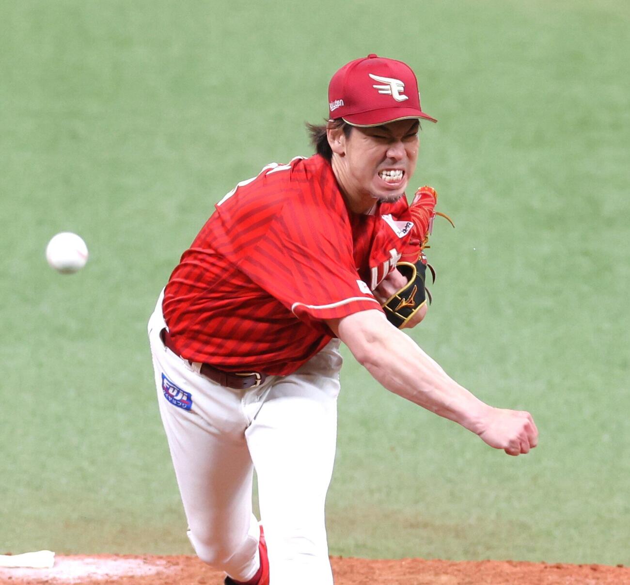 日本ハム対楽天　力投で完封勝利を挙げた前田健太（撮影・黒川智章）