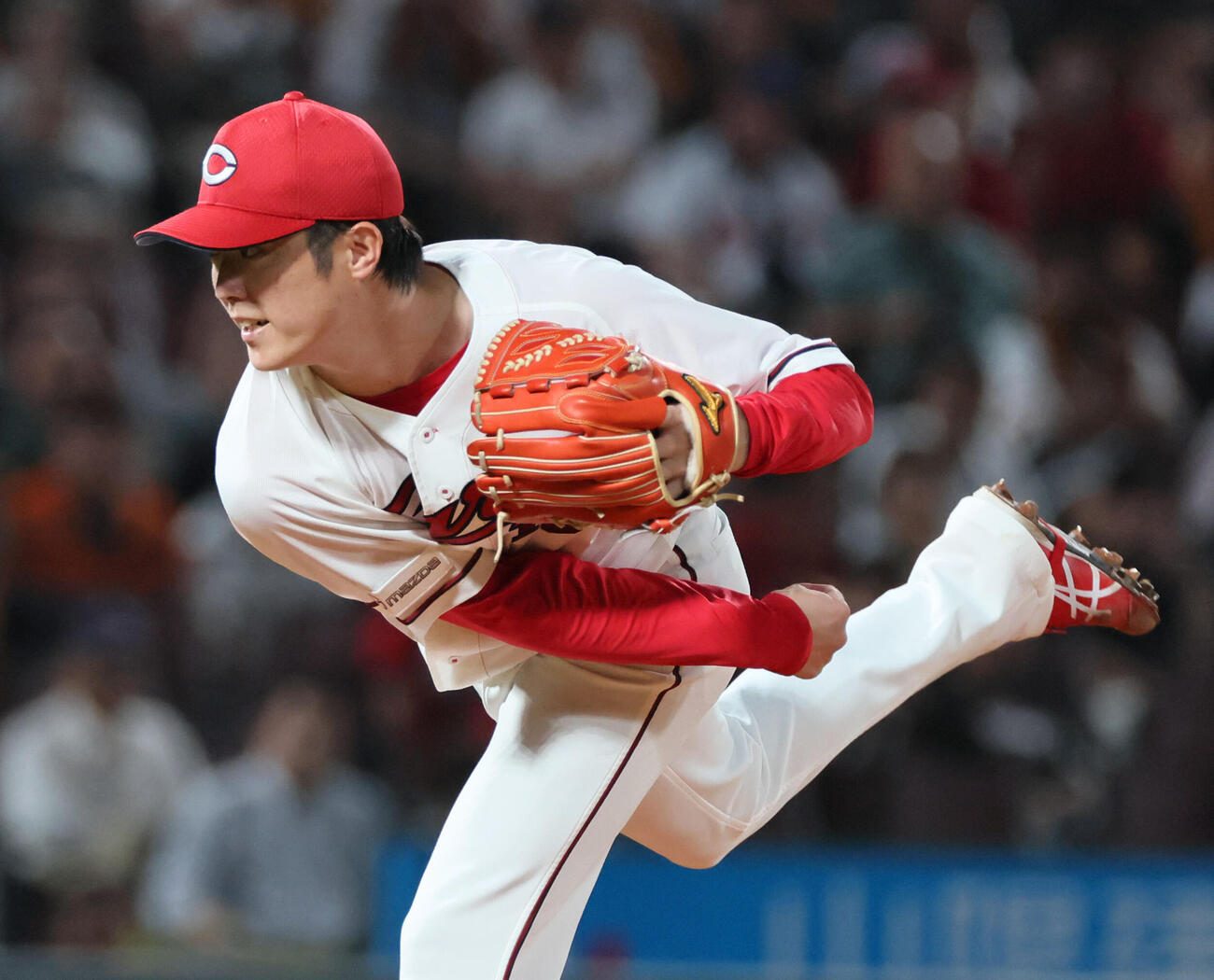 広島対巨人　広島先発の森下暢仁（撮影・加藤孝規）
