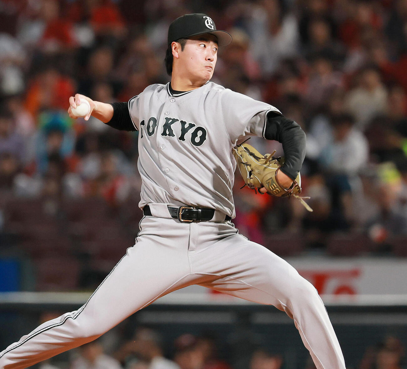 広島対巨人　巨人先発の西舘勇陽（撮影・上山淳一）