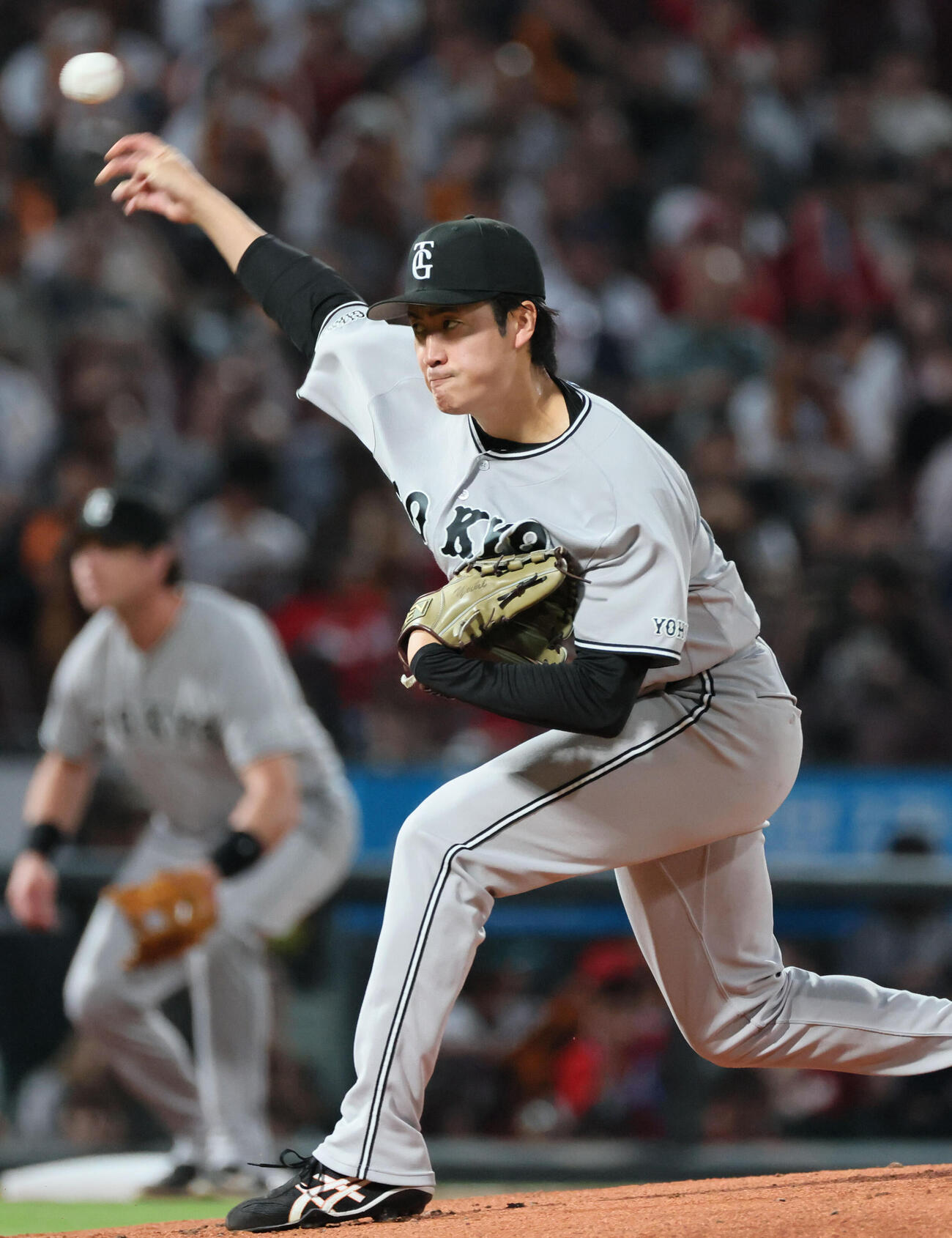広島対巨人　巨人先発の西舘勇陽（撮影・加藤孝規）