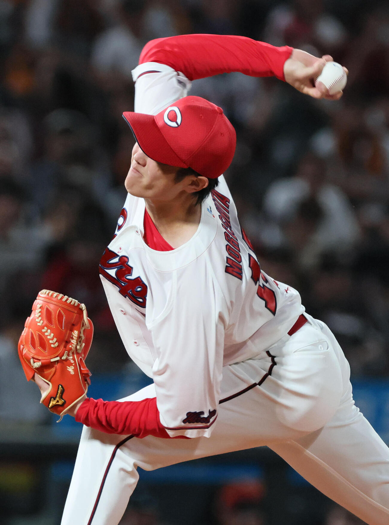 広島対巨人　広島先発の森下暢仁（撮影・加藤孝規）