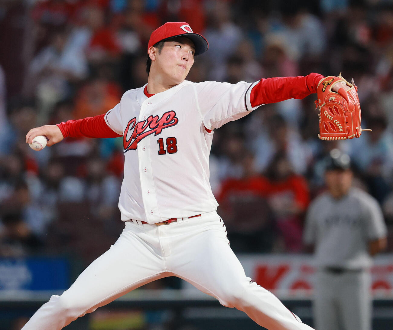 広島対巨人　広島先発の森下暢仁（撮影・上山淳一）