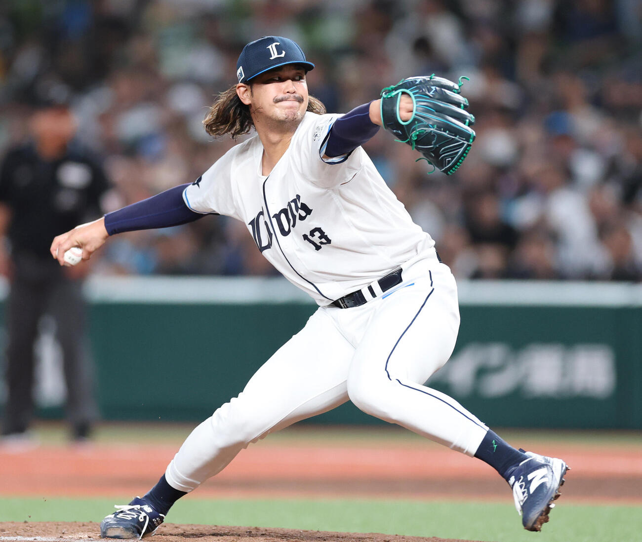 西武対ロッテ　先発し力投する西武高橋光成（撮影・増田悦実）