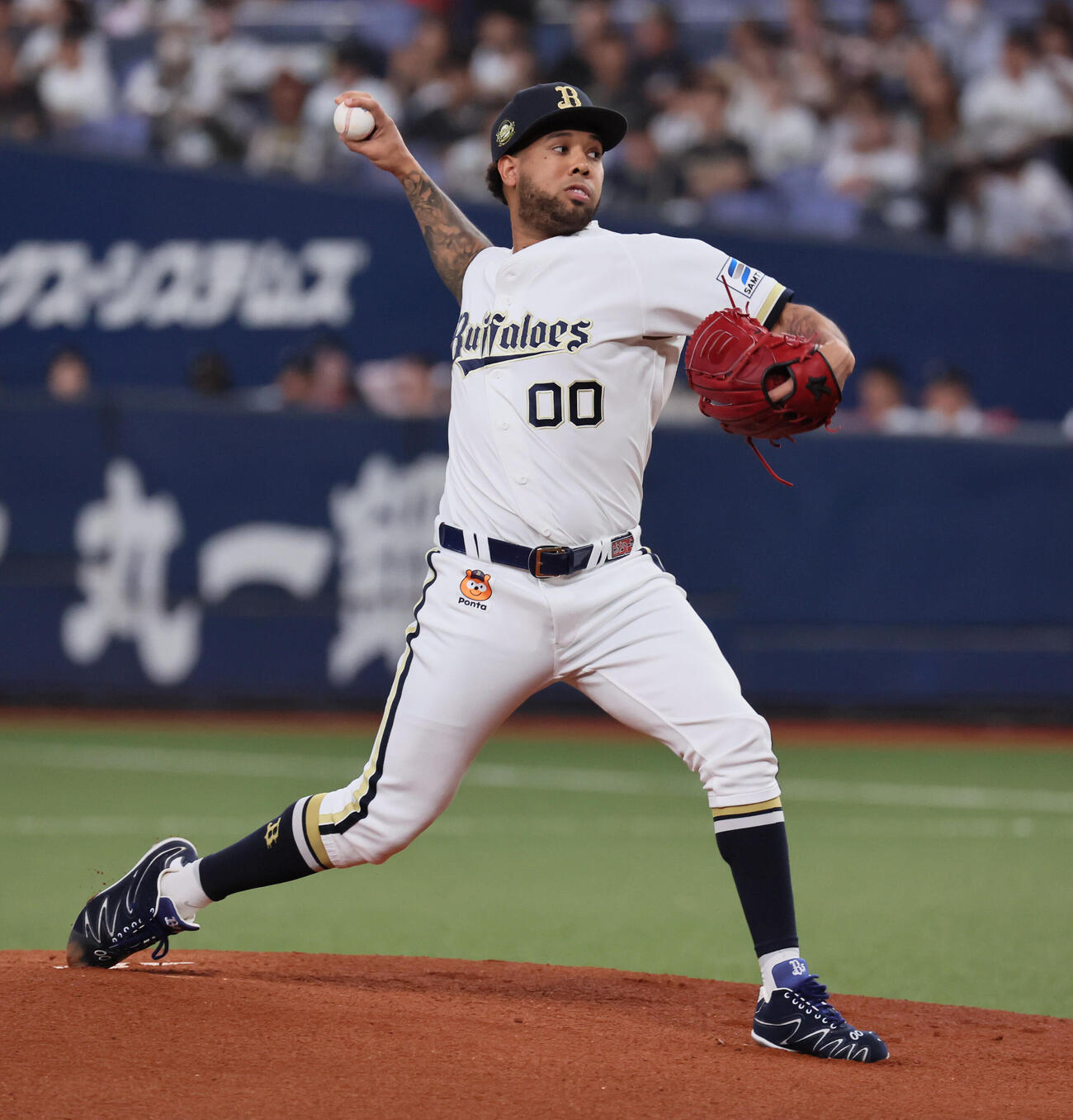 オリックス対日本ハム　オリックス先発のアンダーソン・エスピノーザ（撮影・宮崎幸一）