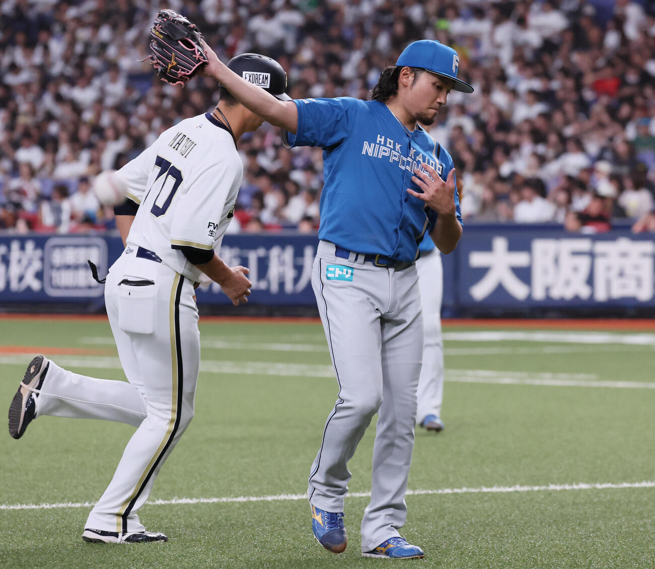 オリックス対日本ハム　6回裏まで無失点に抑えた日本ハム伊藤大海（撮影・宮崎幸一）