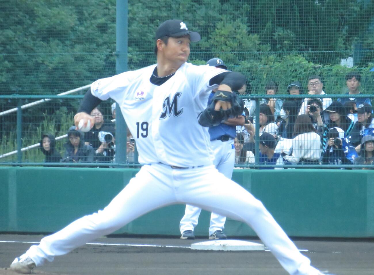 ロッテ唐川侑己（2026年9月撮影）