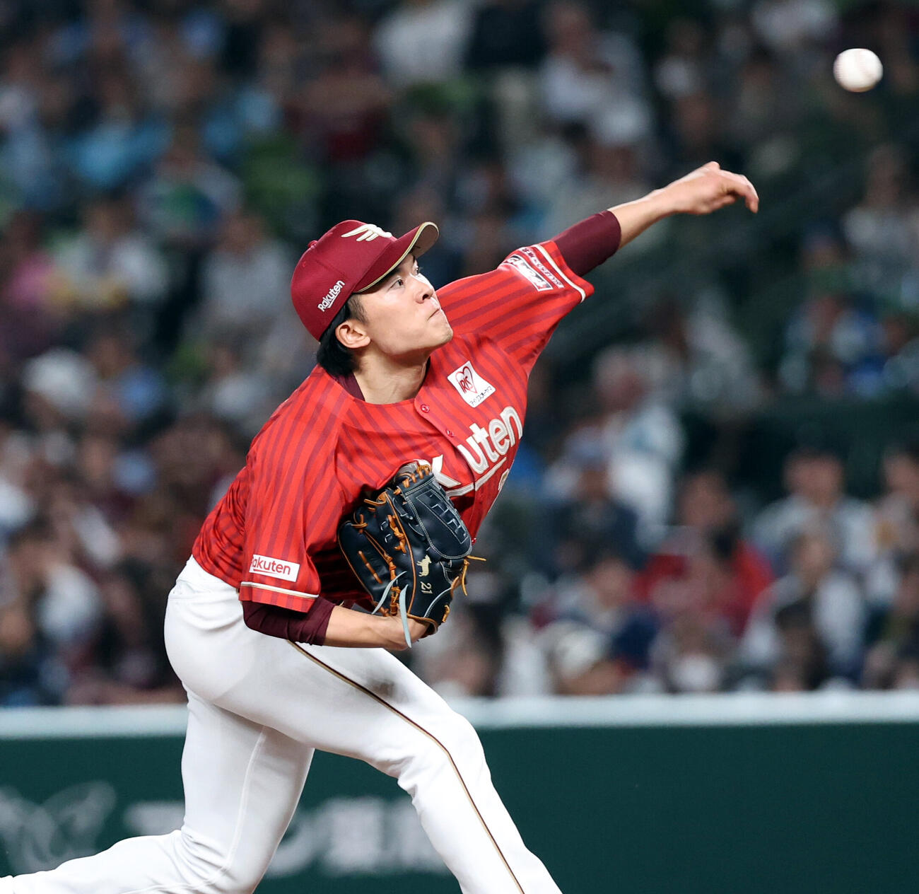 西武対楽天　力投を続ける楽天先発の早川隆久（撮影・浅見桂子）