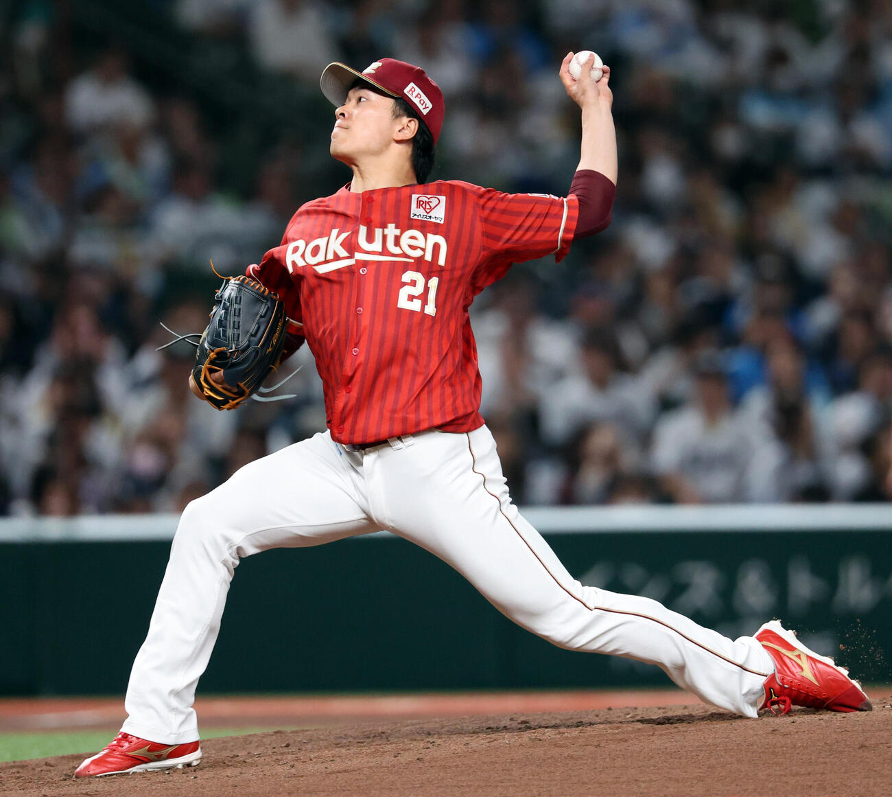 西武対楽天　楽天先発の早川隆久（撮影・浅見桂子）