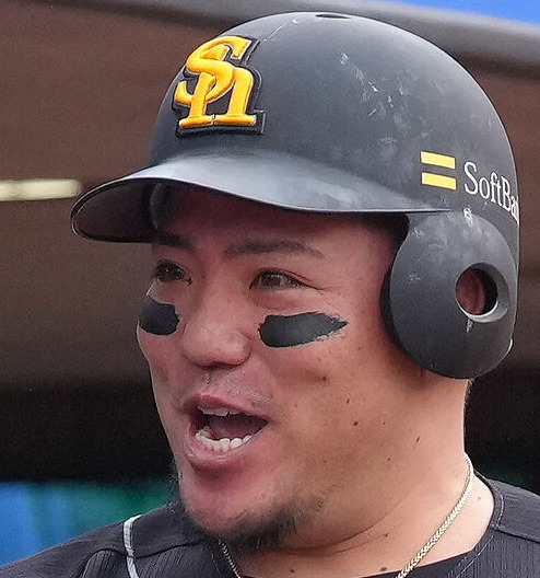 ソフトバンク山川穂高（2026年9月撮影）