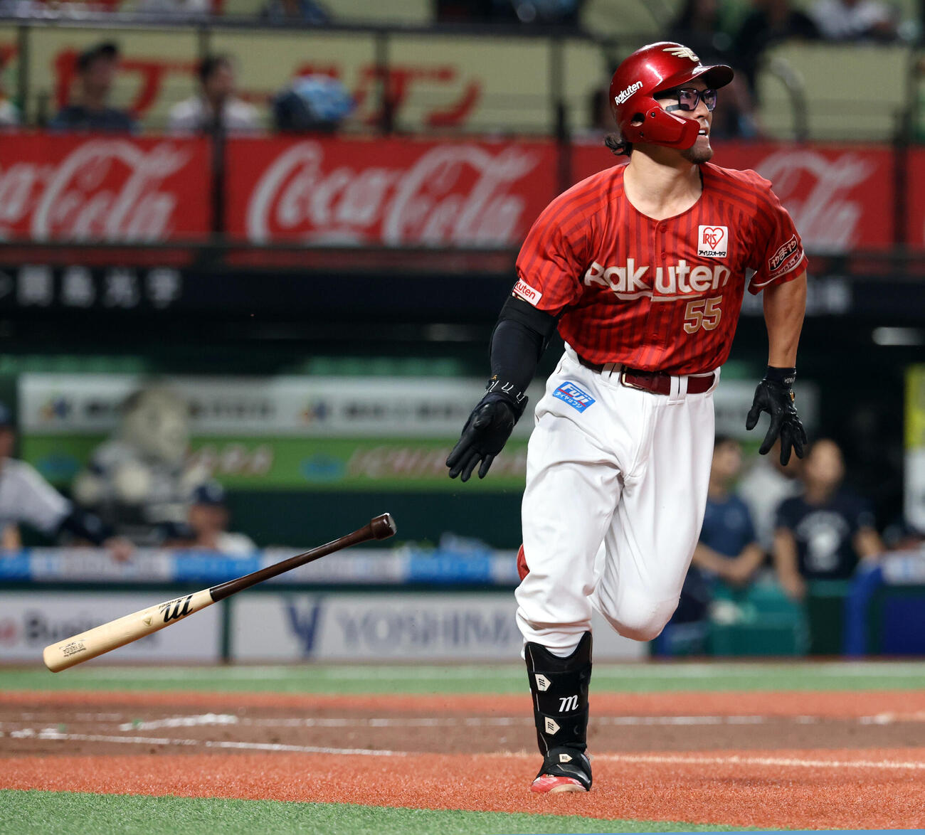 西武対楽天　3回表楽天の無死、YG安田はソロ本塁打を放つ（撮影・浅見桂子）