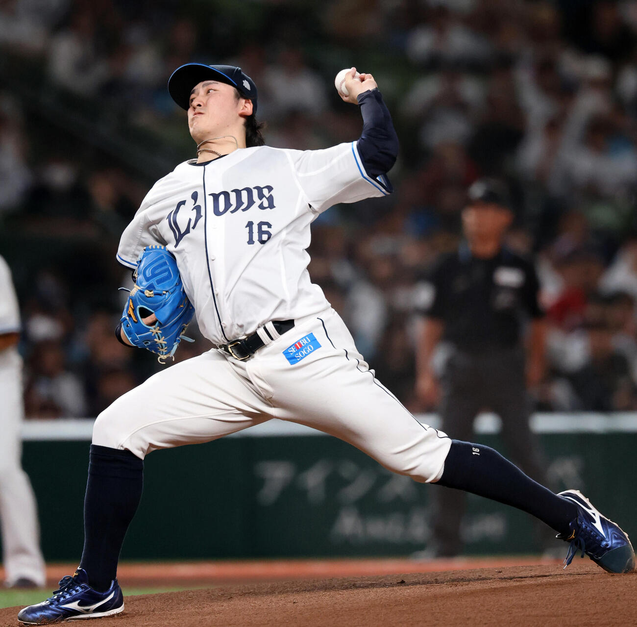 西武対楽天　西武先発の隅田知一郎（撮影・浅見桂子）