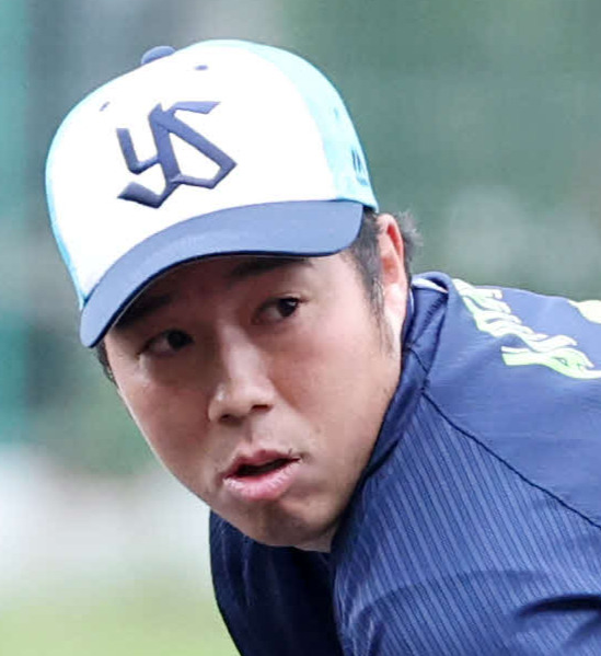 ヤクルト青柳晃洋（2026年2月撮影）　
