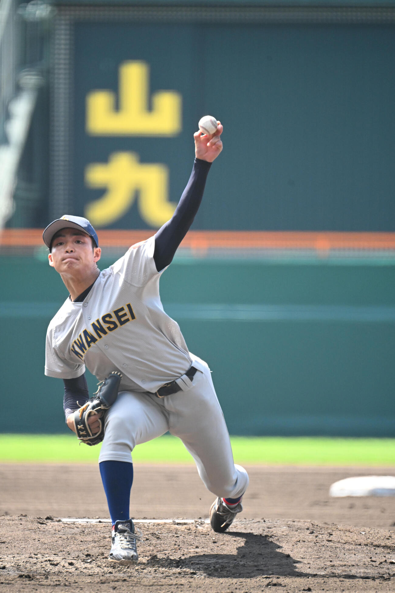 関学大対関大　先発する関学大・飯田泰成（2026年4月撮影）