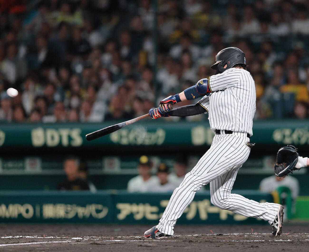 阪神対ヤクルト　2回裏阪神1死、大山悠輔はソロ本塁打を放つ（撮影・上山淳一）