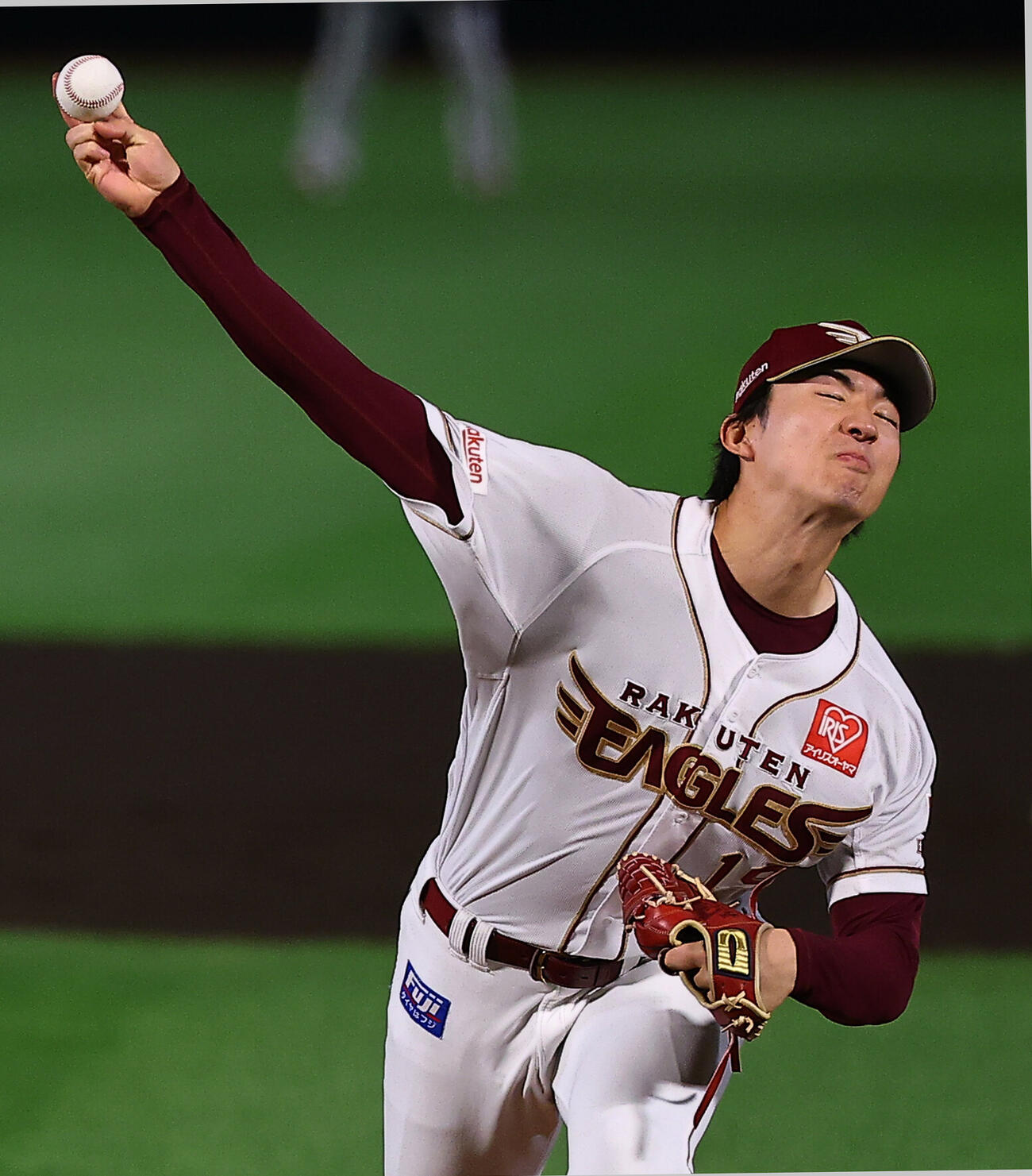 楽天対ロッテ　楽天先発の荘司康誠（撮影・野上伸悟）