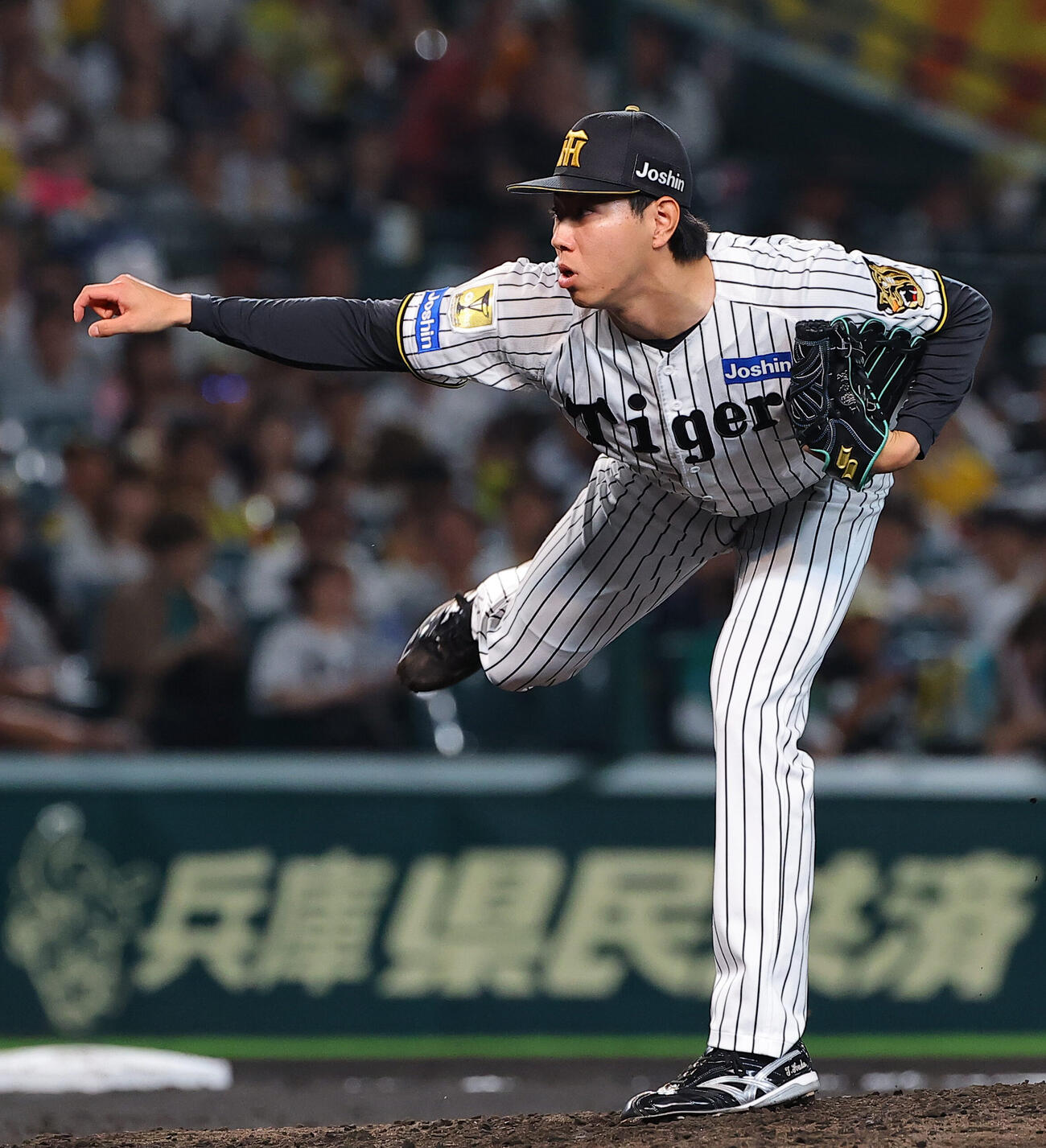 阪神対ヤクルト　阪神2番手の工藤泰成（撮影・上田博志）