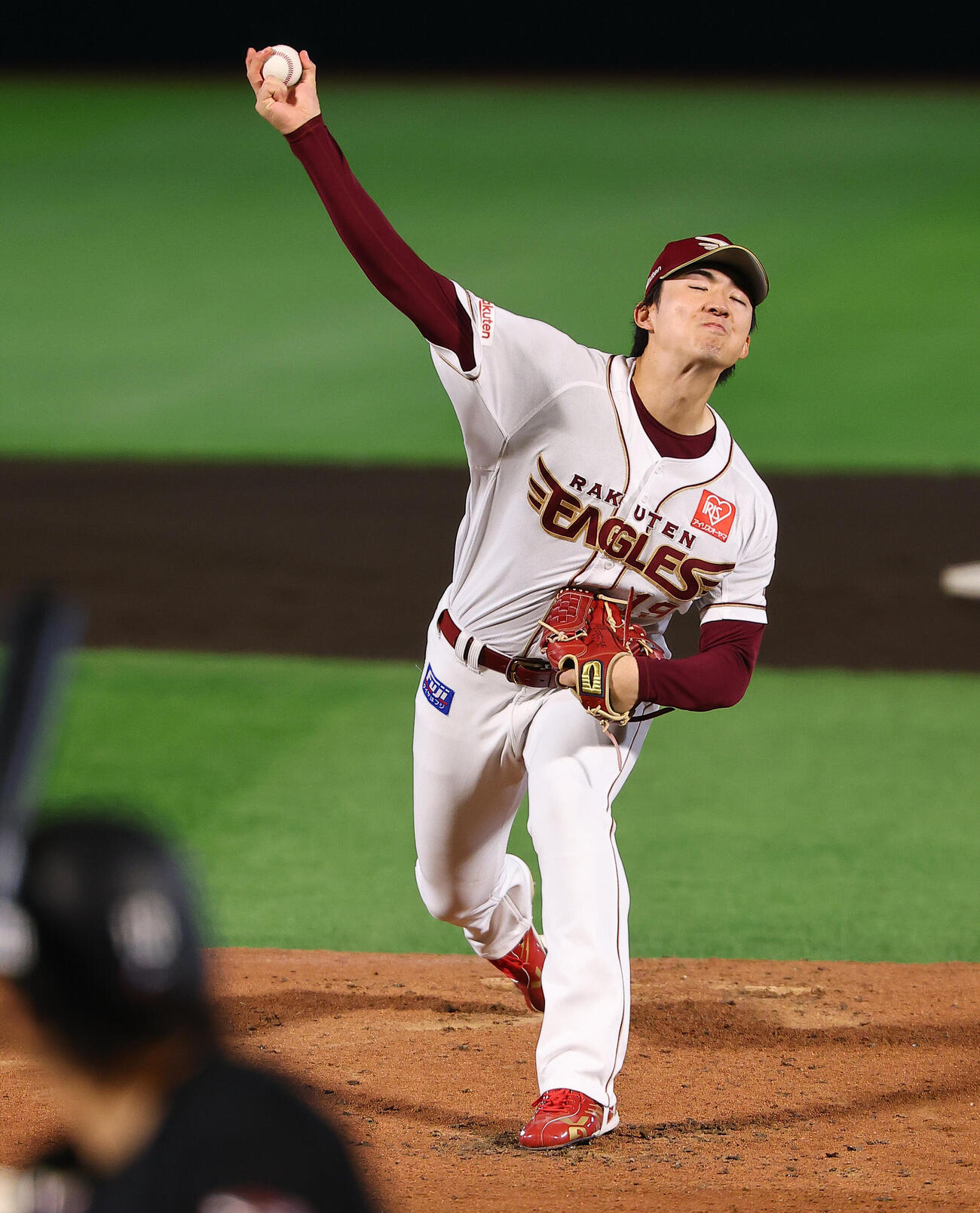 楽天対ロッテ　楽天先発の荘司康誠（撮影・野上伸悟）