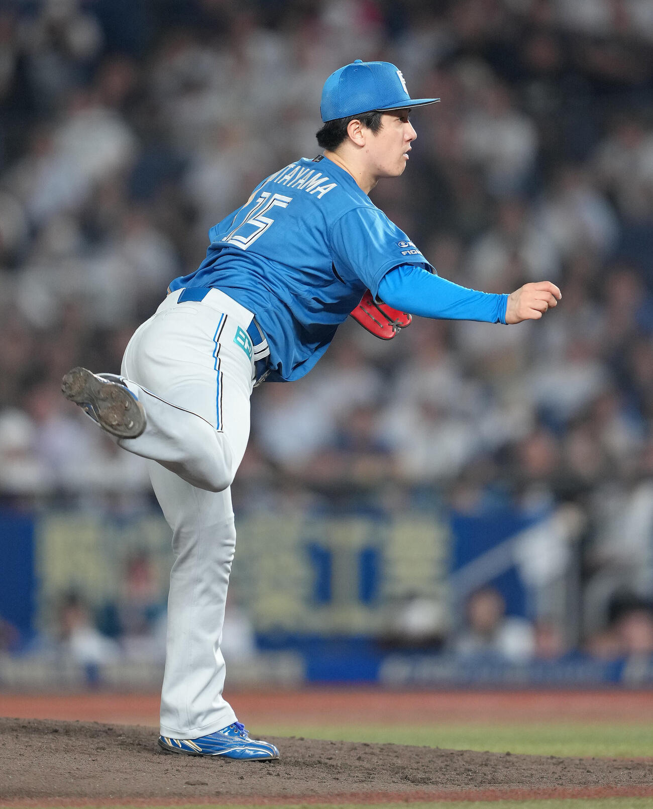 ロッテ対日本ハム　5回無失点で13勝目を挙げた日本ハム北山亘基（撮影・足立雅史）