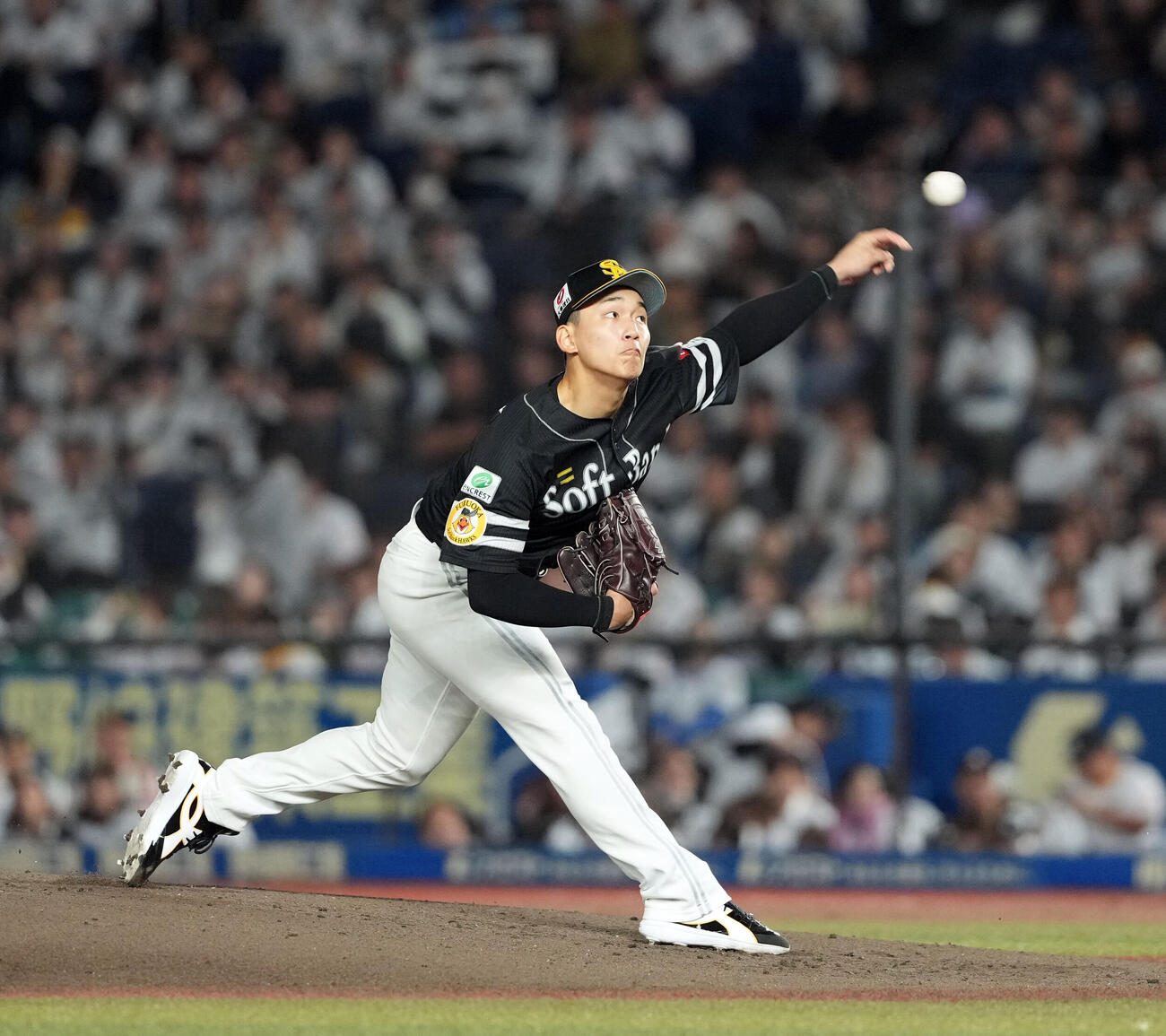 ロッテ対ソフトバンク　ソフトバンクの先発前田悠伍（撮影・たえ見朱実）