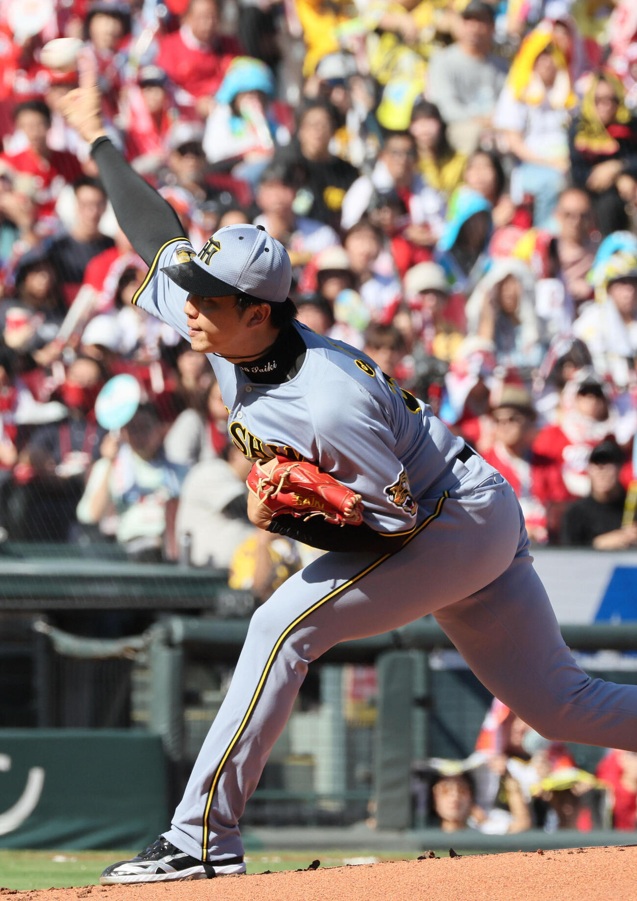 広島対阪神　阪神先発の才木浩人（撮影・加藤孝規）