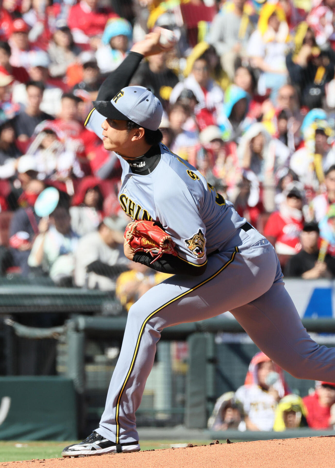 広島対阪神　阪神先発の才木浩人（撮影・加藤孝規）