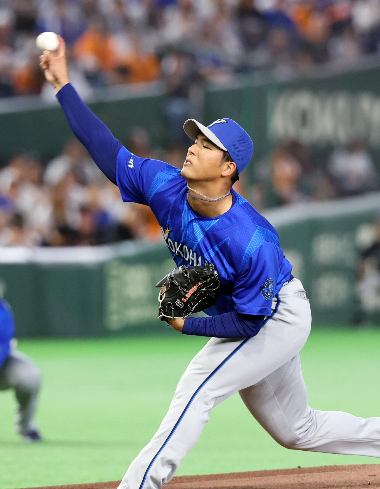 巨人対DeNA DeNA先発の島田舜也（撮影・浅見桂子）