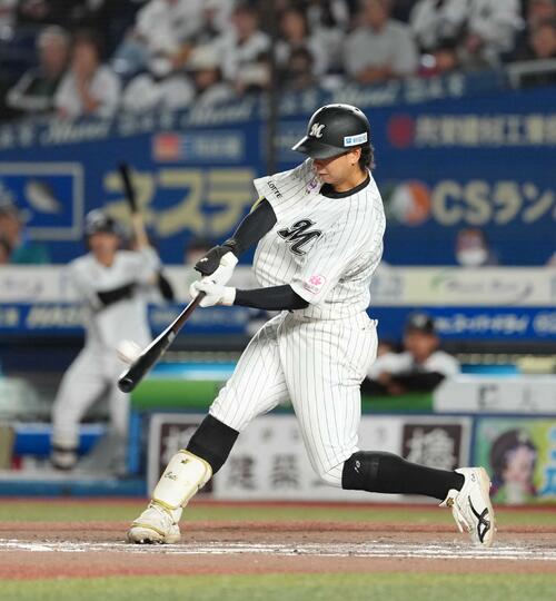 ロッテ】上田希由翔が球団通算8500号 8回に同点弾 - プロ野球写真