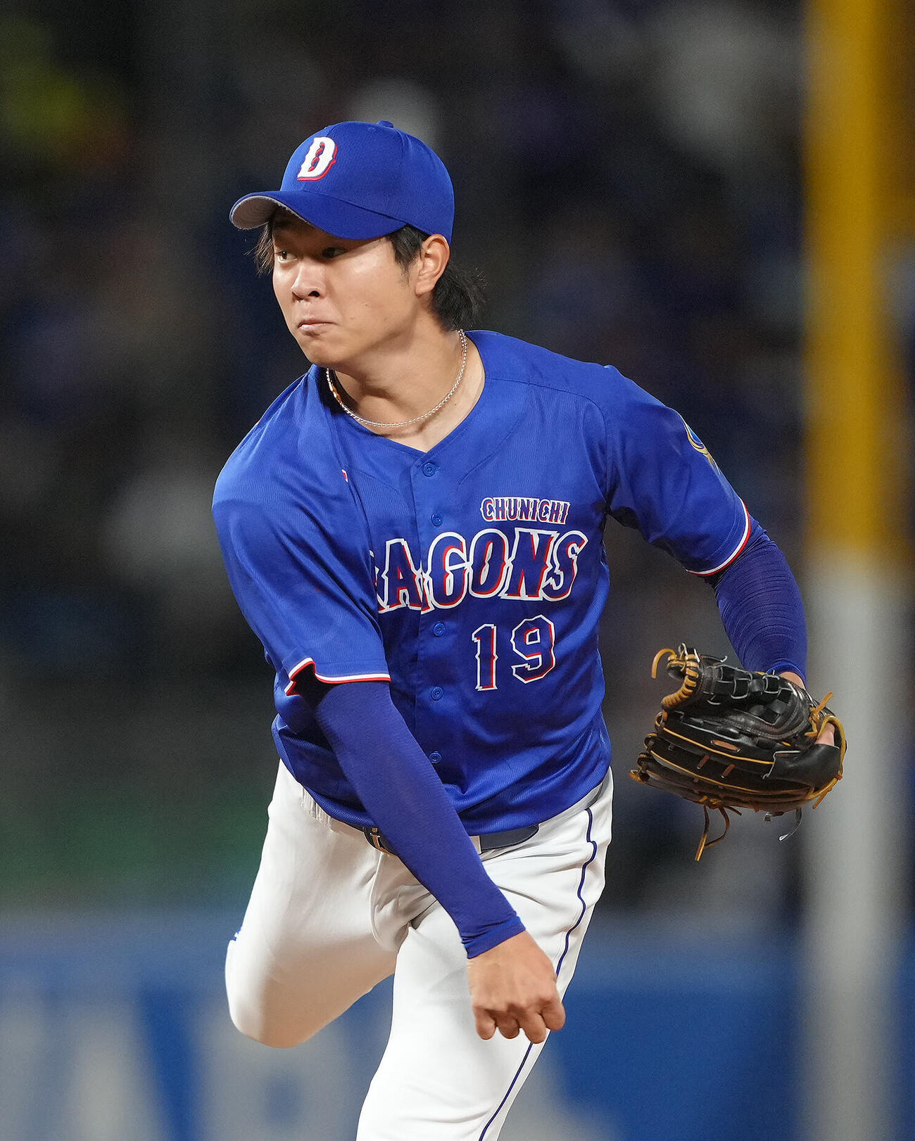 ヤクルト対中日　中日先発の高橋宏斗（撮影・足立雅史）