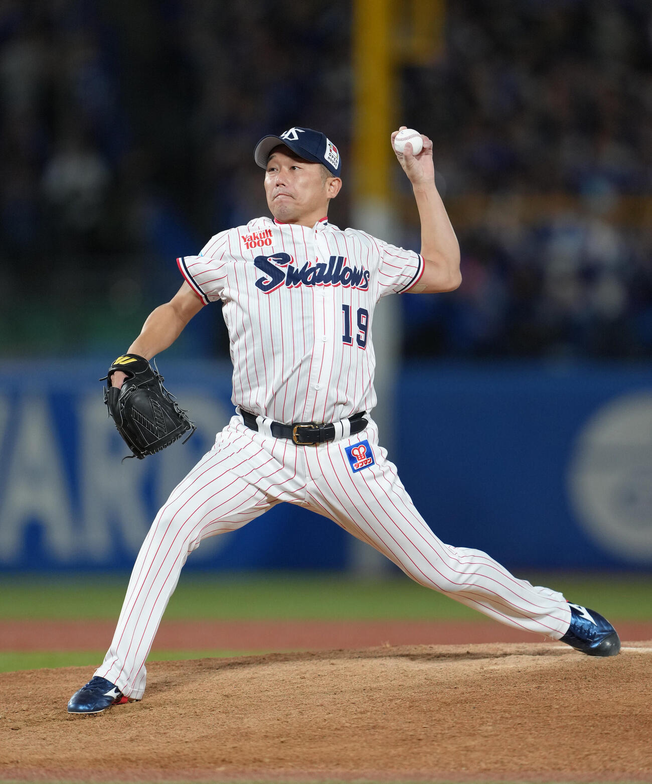 ヤクルト対中日　引退試合のマウンドに立つヤクルト石川雅規（撮影・足立雅史）