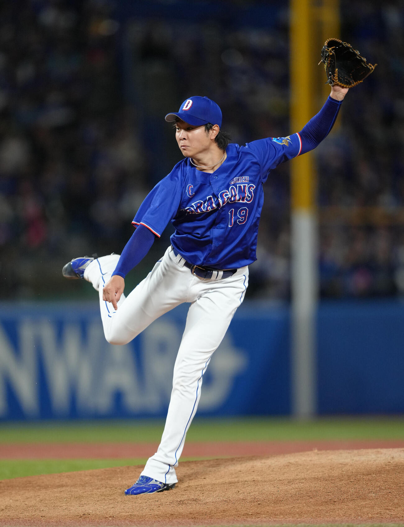 ヤクルト対中日　中日先発の高橋宏斗（撮影・足立雅史）