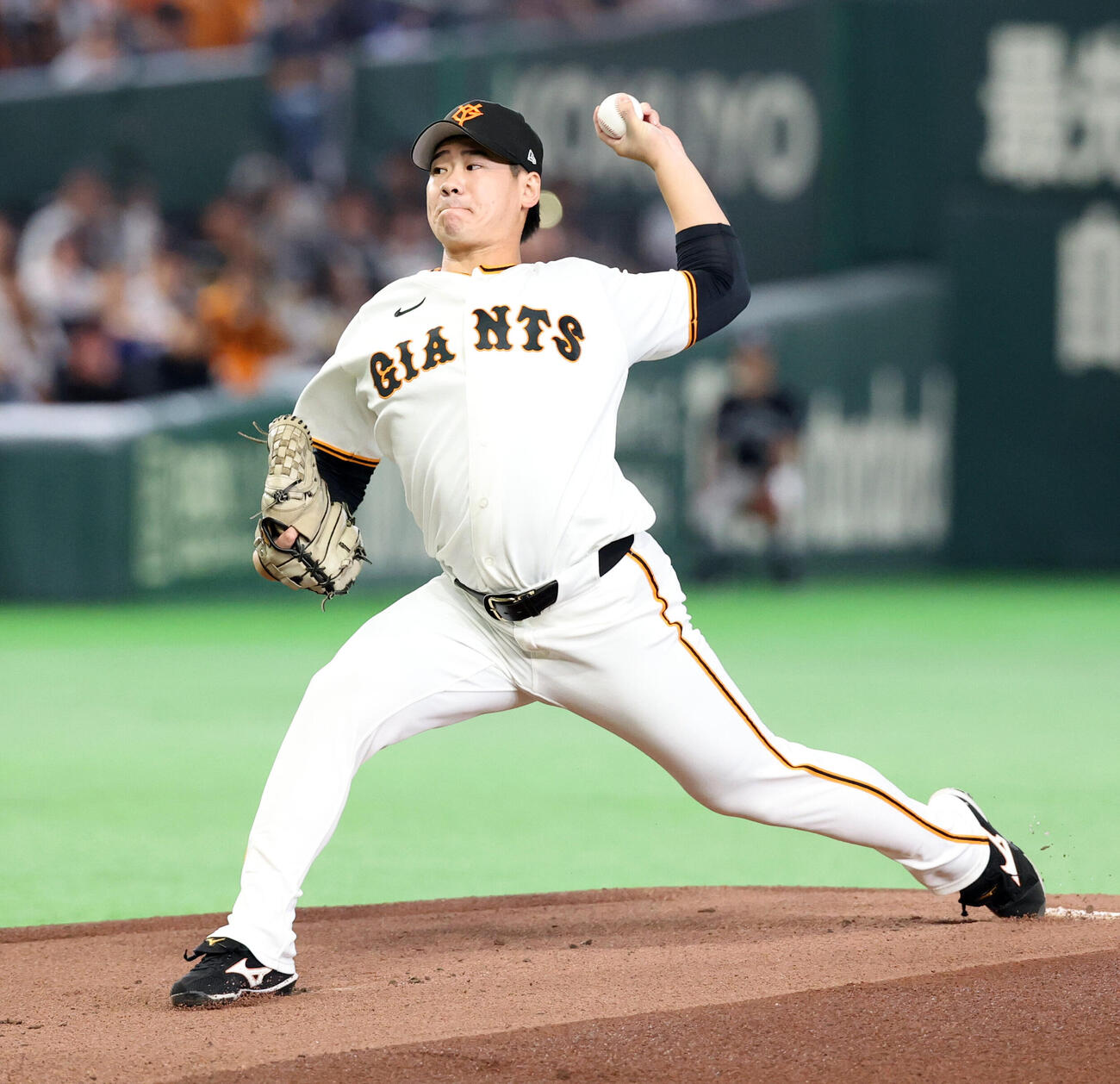 巨人対DeNA　巨人先発の井上温大（2026年10月3日撮影・浅見桂子）