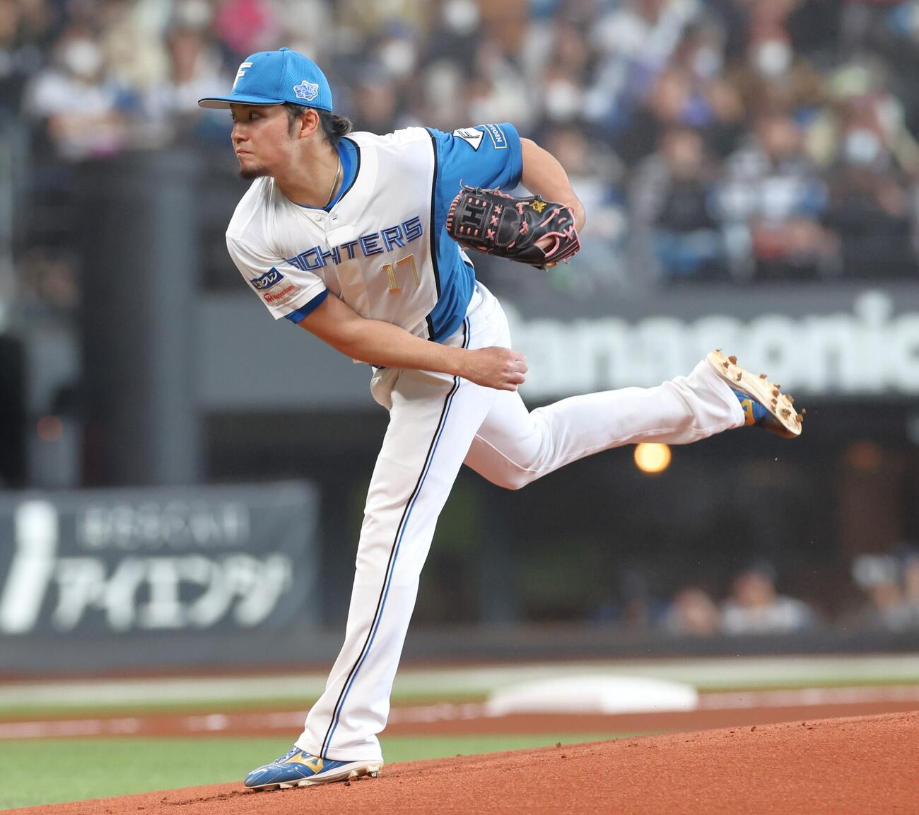 日本ハム紅白戦　白組先発の伊藤大海（撮影・黒川智章）